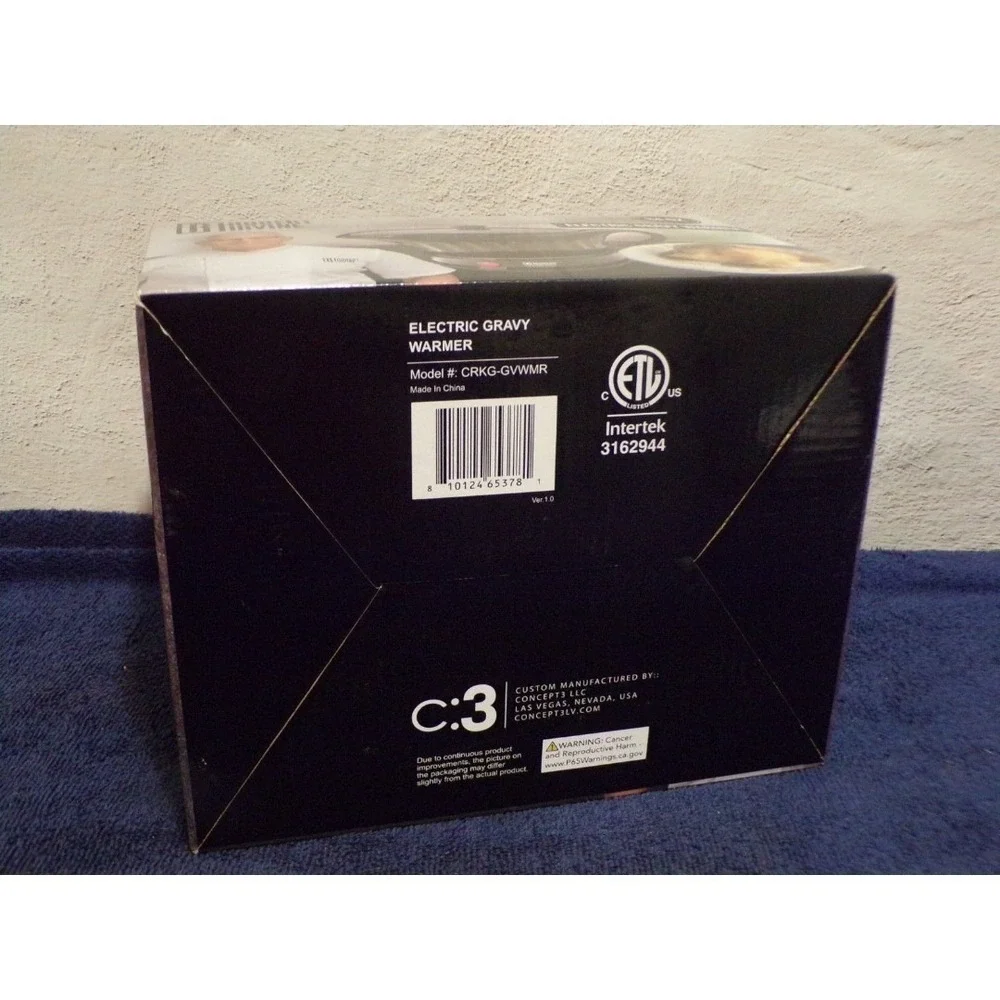 Robert Irvine 14 oz Electric Gravy Warmer Black NIB
